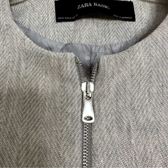 Zara Ladies Grey 3/4 Coat - Picture 4 of 8